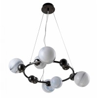 Люстра подвесная Crystal Lux SALVADORE SP6H BLACK CHROMIUM