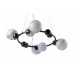 Люстра подвесная Crystal Lux SALVADORE SP6H BLACK CHROMIUM