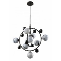 Люстра подвесная Crystal Lux SALVADORE SP8V BLACK CHROMIUM