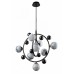 Люстра подвесная Crystal Lux SALVADORE SP8V BLACK CHROMIUM