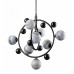 Люстра подвесная Crystal Lux SALVADORE SP8V BLACK CHROMIUM