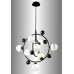 Люстра подвесная Crystal Lux SALVADORE SP8V BLACK CHROMIUM