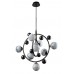 Люстра подвесная Crystal Lux SALVADORE SP8V BLACK CHROMIUM