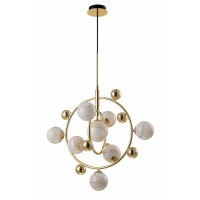 Люстра подвесная Crystal Lux SALVADORE SP8V GOLD