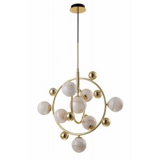 Люстра подвесная Crystal Lux SALVADORE SP8V GOLD