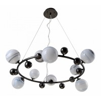 Люстра подвесная Crystal Lux SALVADORE SP9H BLACK CHROMIUM