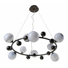 Люстра подвесная Crystal Lux SALVADORE SP9H BLACK CHROMIUM