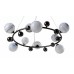 Люстра подвесная Crystal Lux SALVADORE SP9H BLACK CHROMIUM