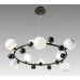 Люстра подвесная Crystal Lux SALVADORE SP9H BLACK CHROMIUM