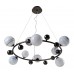 Люстра подвесная Crystal Lux SALVADORE SP9H BLACK CHROMIUM