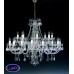 Подвесная люстра хрустальная ArtGlass SARA XXIV