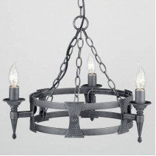 Подвесная люстра Elstead Lighting SAXON SAX3 BLK/SIL