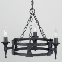 Подвесная люстра Elstead Lighting SAXON SAX3 BLK
