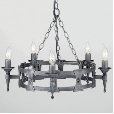 Подвесная люстра Elstead Lighting SAXON SAX5 BLK/SIL