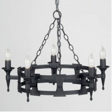Подвесная люстра Elstead Lighting SAXON SAX5 BLK