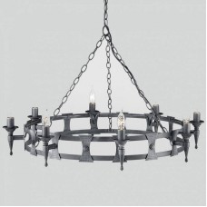 Люстра Elstead Lighting SAX8 BLK/SIL SAXON