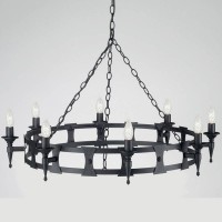 Подвесная люстра Elstead Lighting SAXON SAX8 BLK
