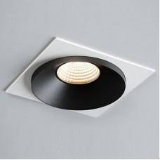 Точечный светильник Quest Light SINGLE LC black + Frame 01 white