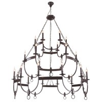 Подвесная люстра Crystal lux SUERTE BROWN SP12+6+6