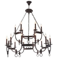 Подвесная люстра Crystal lux SUERTE BROWN SP12+6
