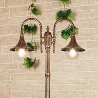 Уличный столб Elektrostandard Saga F/2 черное золото (GL 1020F/2) a039867