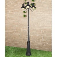 Уличный столб Elektrostandard Talli F/3 GL 3002F/3 черный a038487 Уличный столб Elektrostandard Talli F/3 GL 3002F/3 черный a038487