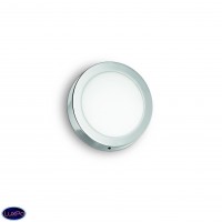 Светильник настенно-потолочный светодиодный Ideal lux Universal Ap1 12W Round Cromo 141404 Светильник настенно-потолочный светодиодный Ideal lux Universal Ap1 12W Round Cromo 141404