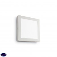 Светильник настенно-потолочный светодиодный Ideal lux Universal Ap1 12W Square Bianco 138633 Светильник настенно-потолочный светодиодный Ideal lux Universal Ap1 12W Square Bianco 138633