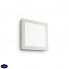 Светильник настенно-потолочный светодиодный Ideal lux Universal Ap1 12W Square Bianco 138633 Светильник настенно-потолочный светодиодный Ideal lux Universal Ap1 12W Square Bianco 138633