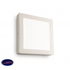Светильник настенно-потолочный светодиодный Ideal lux Universal Ap1 18W Square Bianco 138640 Светильник настенно-потолочный светодиодный Ideal lux Universal Ap1 18W Square Bianco 138640