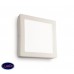 Светильник настенно-потолочный светодиодный Ideal lux Universal Ap1 18W Square Bianco 138640 Светильник настенно-потолочный светодиодный Ideal lux Universal Ap1 18W Square Bianco 138640