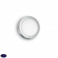 Светильник настенно-потолочный светодиодный Ideal lux Universal Ap1 24W Round Cromo 141497 Светильник настенно-потолочный светодиодный Ideal lux Universal Ap1 24W Round Cromo 141497