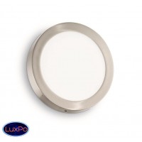 Светильник настенно-потолочный светодиодный Ideal lux Universal Ap1 24W Round Nickel 141480 Светильник настенно-потолочный светодиодный Ideal lux Universal Ap1 24W Round Nickel 141480
