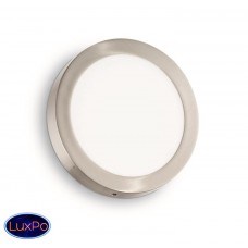 Светильник настенно-потолочный светодиодный Ideal lux Universal Ap1 24W Round Nickel 141480 Светильник настенно-потолочный светодиодный Ideal lux Universal Ap1 24W Round Nickel 141480