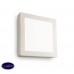 Светильник настенно-потолочный светодиодный Ideal lux Universal Ap1 24W Square Bianco 138657