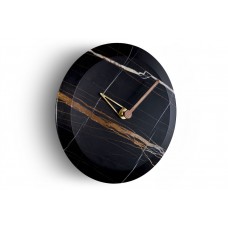 Настенные часы Nomon Bari M (основание - орех, отделка мрамор Sahara Noir/стрелки - латунь и орех) D=32см Настенные часы Nomon Bari M (основание - орех, отделка мрамор Sahara Noir/стрелки - латунь и орех) D=32см