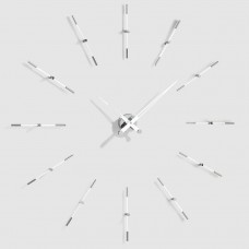 Часы Merlin 12 i WHITE, Nomon CHROME+WHITE (хром+белый лак). D=110см Часы Merlin 12 i WHITE, Nomon CHROME+WHITE (хром+белый лак). D=110см