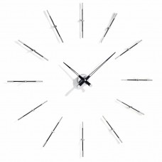 Часы Merlin 12 i BLACK, Nomon CHROME (хром+черный лак). D=110см Часы Merlin 12 i BLACK, Nomon CHROME (хром+черный лак). D=110см