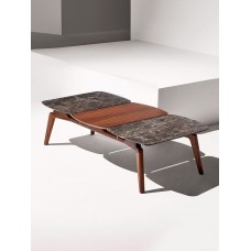 Стол MESA MIXTA TRIO L (1 столешница из ореха и 2 из мрамора) Стол MESA MIXTA TRIO L (1 столешница из ореха и 2 из мрамора)