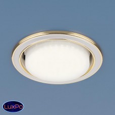 Точечный встраиваемый светильник Elektrostandard 1036 GX53 WH/GD белый/золото a032808 Точечный встраиваемый светильник Elektrostandard 1036 GX53 WH/GD белый/золото a032808
