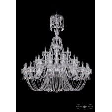 Подвесная люстра Bohemia Crystal Nikel 1406/20+10+5/530/XL-170/Ni