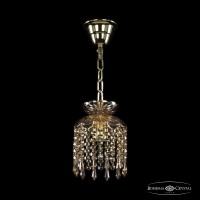 Светильник подвесной хрустальный Bohemia Crystal 14781/15 G Drops M721