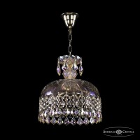 Светильник подвесной хрустальный Bohemia Crystal 14781/30 G Leafs M801
