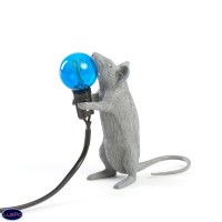                                                                  Настольная лампа Seletti                                        <span>Mouse Lamp Grey Step</span>                  