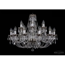Подвесная люстра хрустальная Bohemia Crystal 1606/12+6/300/NB