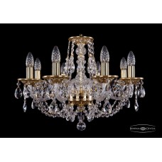 Подвесная люстра хрустальная Bohemia Crystal 1606/8/195/G