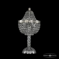 Лампа настольная хрустальная Bohemia Crystal 19281L4/H/20IV Ni