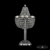 Лампа настольная хрустальная Bohemia Crystal 19281L4/H/25IV Ni
