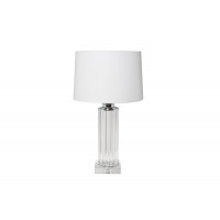 Лампа настольная стеклянная (светло-серый абажур) 22-87529 Garda Decor