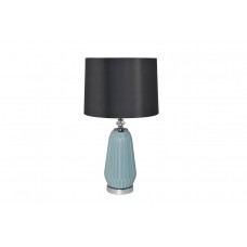 Лампа настольная из голубого стекла (серый абажур) 22-87819 Garda Decor